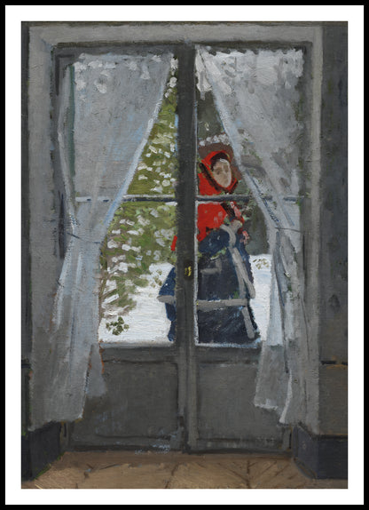 Plakat  The Red Kerchief, Monet Vintage do Salonu