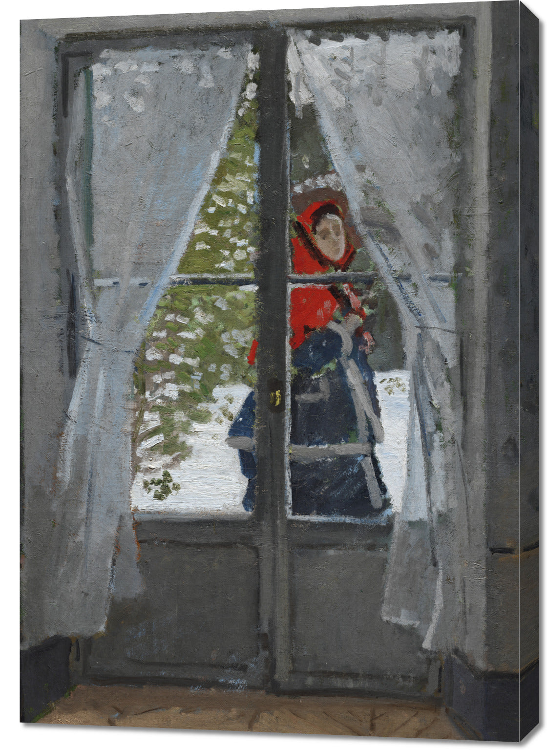 Obraz  The Red Kerchief, Monet Vintage do Salonu
