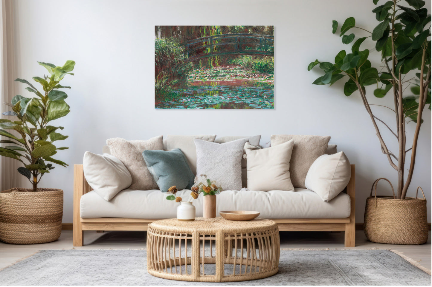 Obraz  Water Lily Pond, Monet Vintage do Salonu