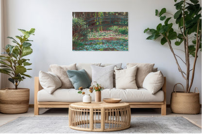 Obraz  Water Lily Pond, Monet Vintage do Salonu
