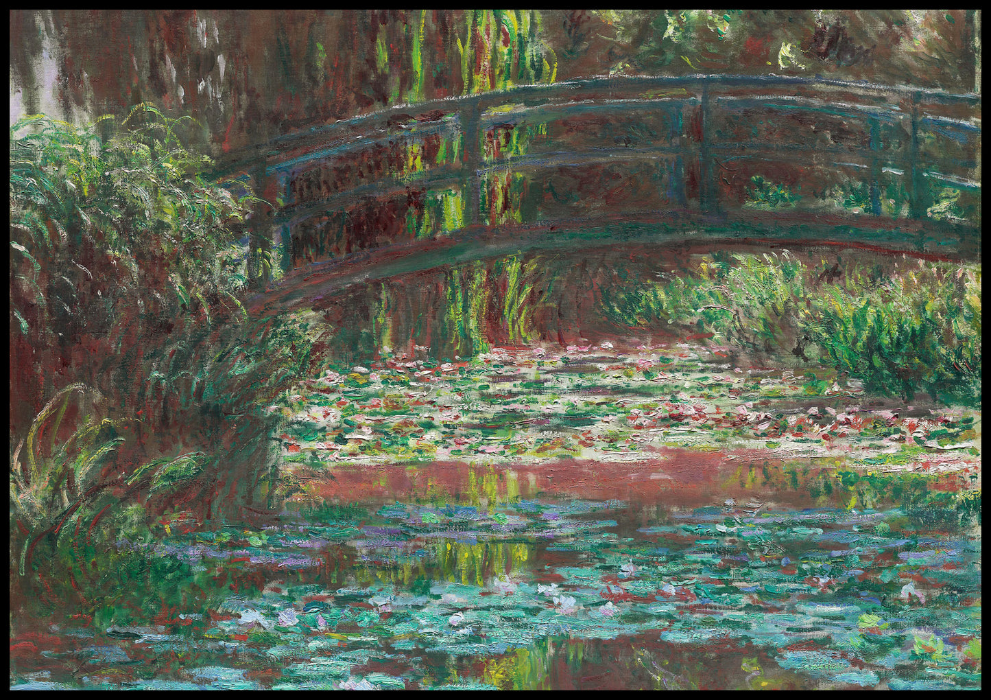 Plakat  Water Lily Pond, Monet Vintage do Salonu