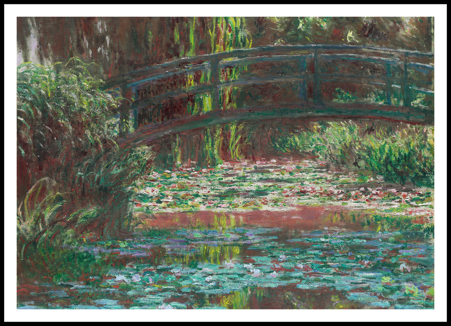 Plakat  Water Lily Pond, Monet Vintage do Salonu