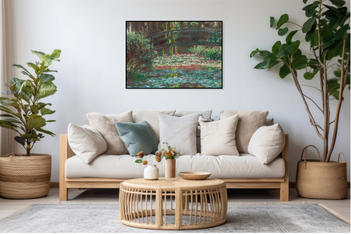 Plakat  Water Lily Pond, Monet Vintage do Salonu