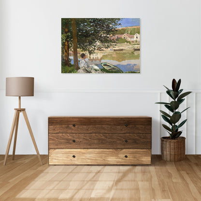 Obraz  On the Bank of the Seine, Monet Vintage