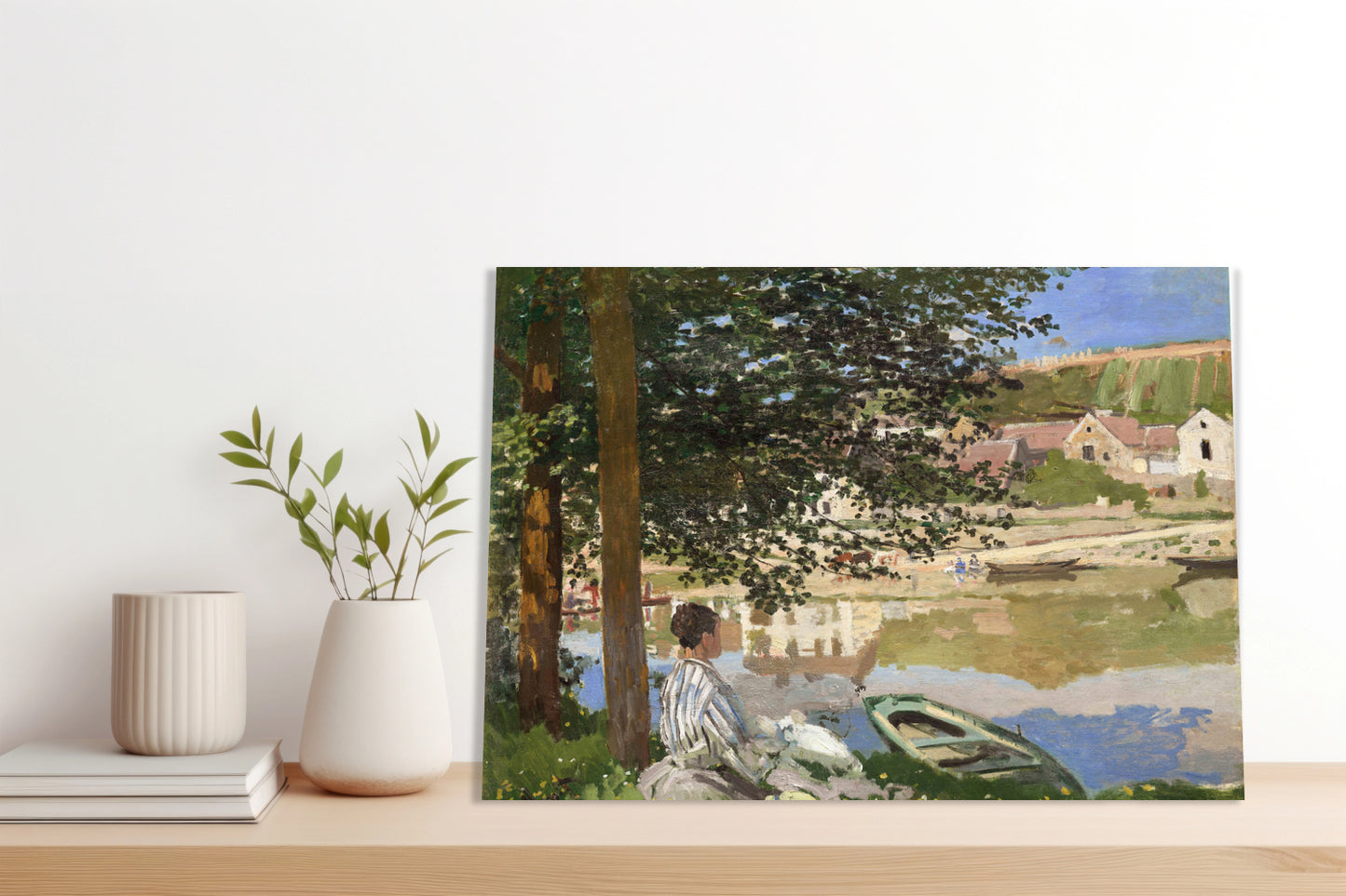Obraz  On the Bank of the Seine, Monet Vintage