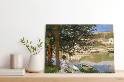 Obraz  On the Bank of the Seine, Monet Vintage
