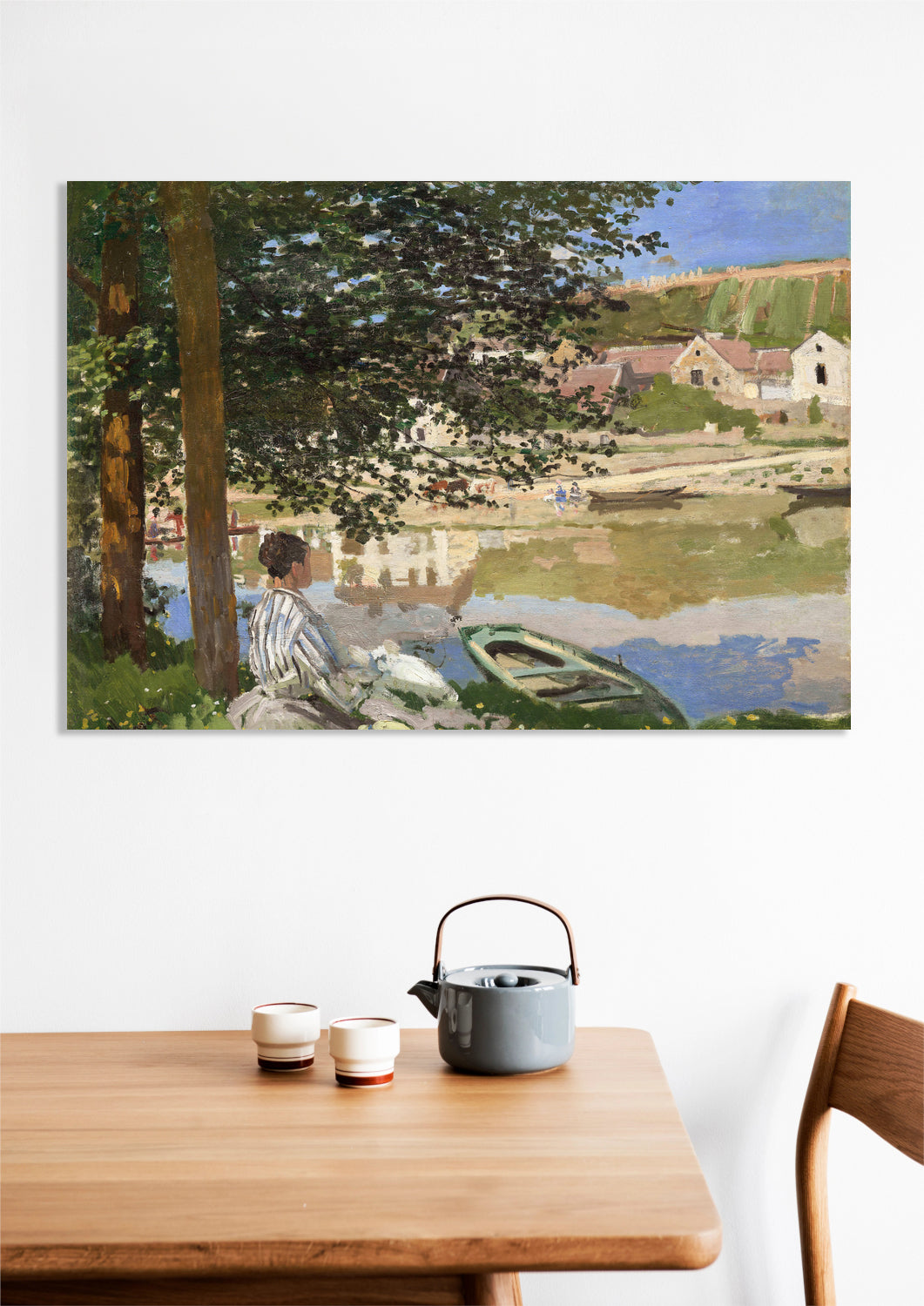 Obraz  On the Bank of the Seine, Monet Vintage