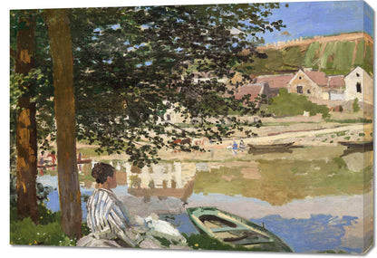 Obraz  On the Bank of the Seine, Monet Vintage