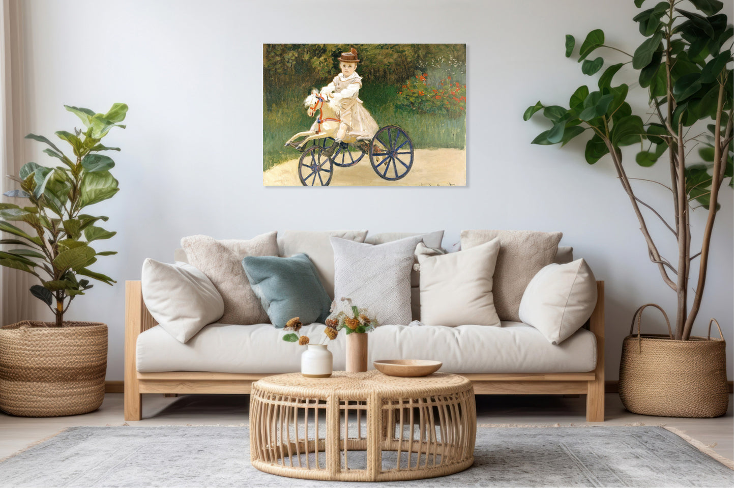 Obraz  Jean Monet on His Hobby Horse, Monet Vintage