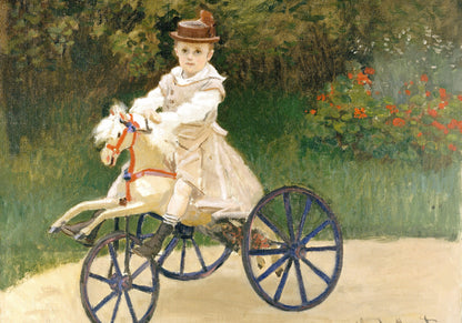 Plakat  Jean Monet on His Hobby Horse, Monet Vintage