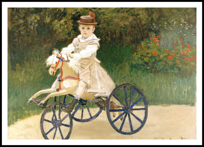 Plakat  Jean Monet on His Hobby Horse, Monet Vintage