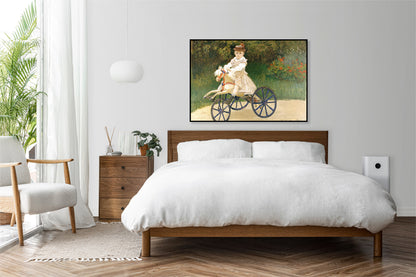 Plakat  Jean Monet on His Hobby Horse, Monet Vintage