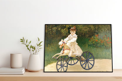 Plakat  Jean Monet on His Hobby Horse, Monet Vintage