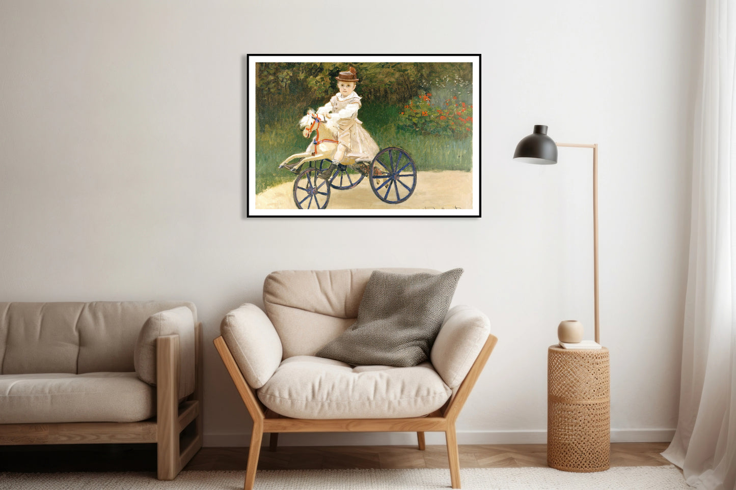 Plakat  Jean Monet on His Hobby Horse, Monet Vintage