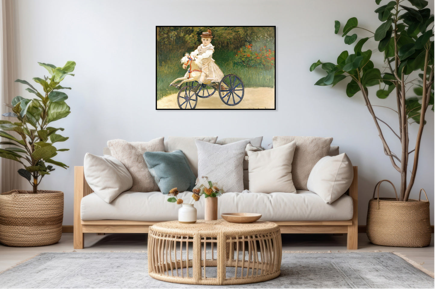 Plakat  Jean Monet on His Hobby Horse, Monet Vintage