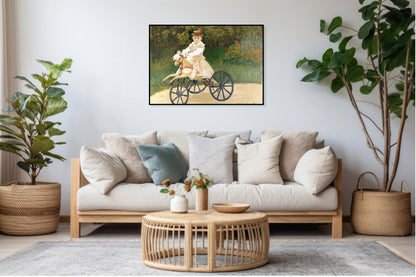 Plakat  Jean Monet on His Hobby Horse, Monet Vintage