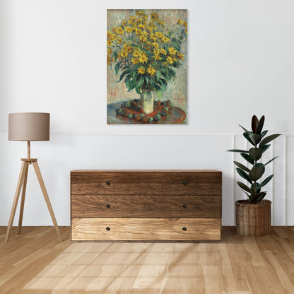Obraz  Jerusalem Artichoke Flowers, Monet Vintage