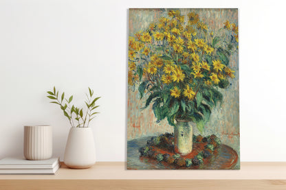 Obraz  Jerusalem Artichoke Flowers, Monet Vintage