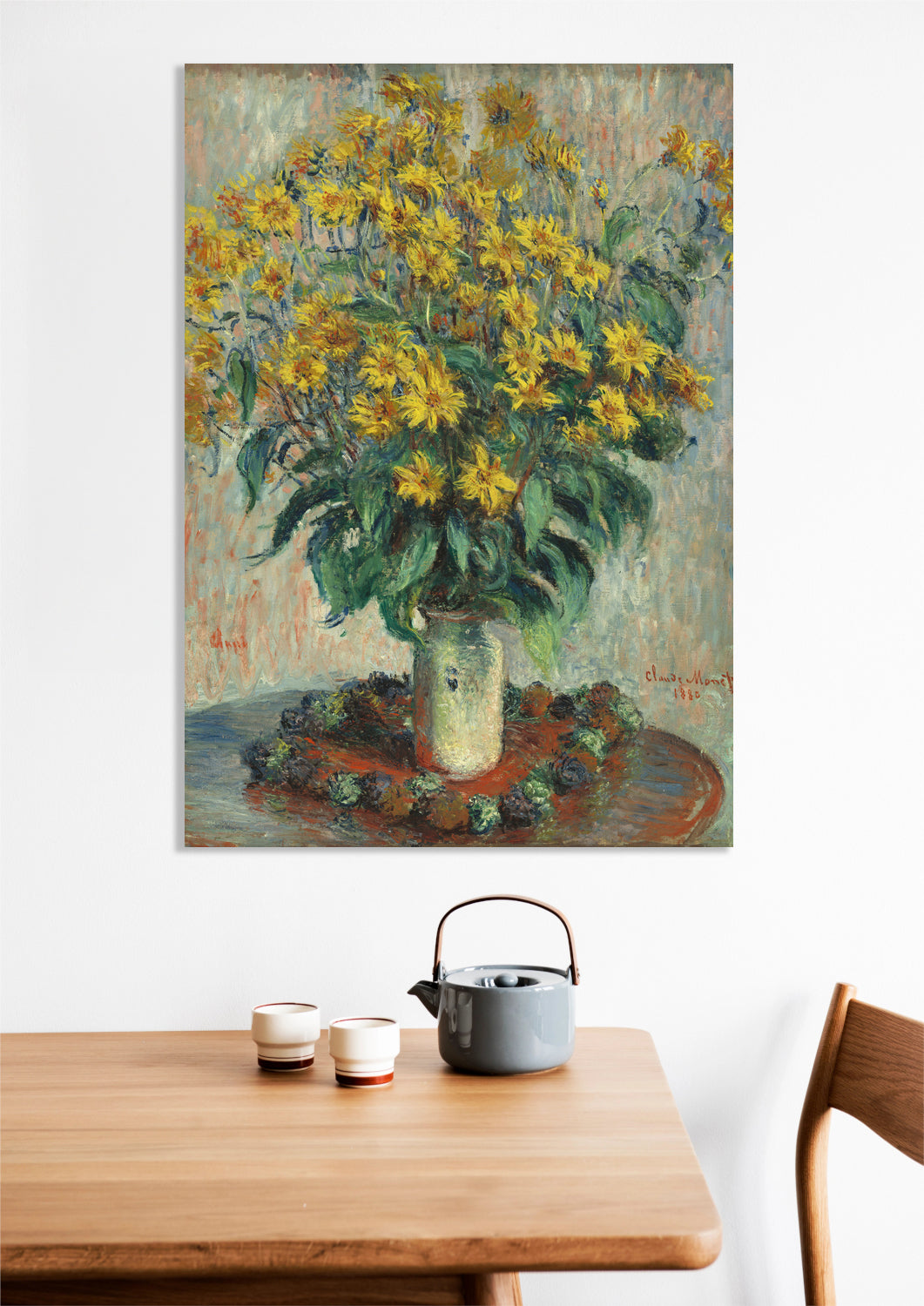 Obraz  Jerusalem Artichoke Flowers, Monet Vintage