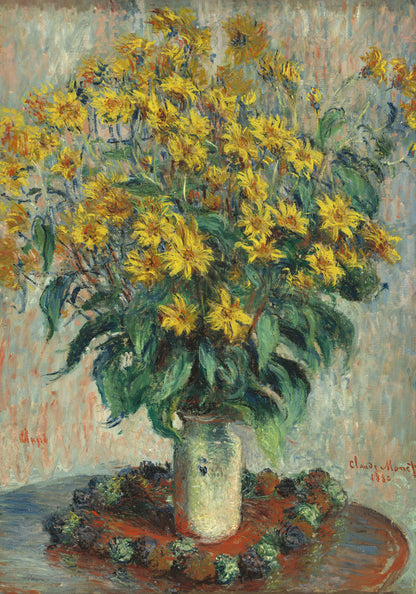 Plakat  Jerusalem Artichoke Flowers, Monet Vintage