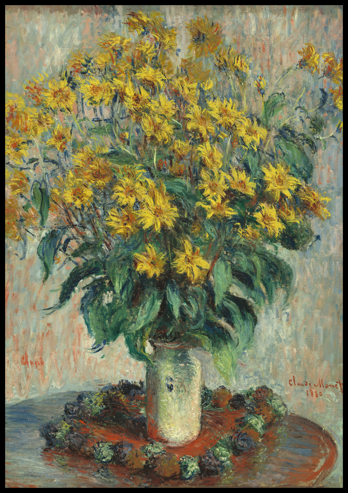 Plakat  Jerusalem Artichoke Flowers, Monet Vintage