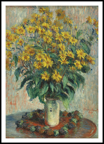 Plakat  Jerusalem Artichoke Flowers, Monet Vintage
