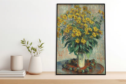 Plakat  Jerusalem Artichoke Flowers, Monet Vintage