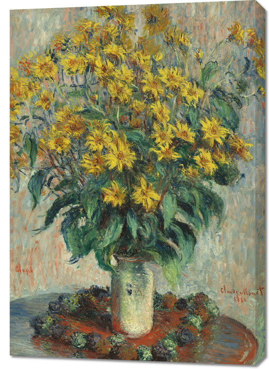 Obraz  Jerusalem Artichoke Flowers, Monet Vintage