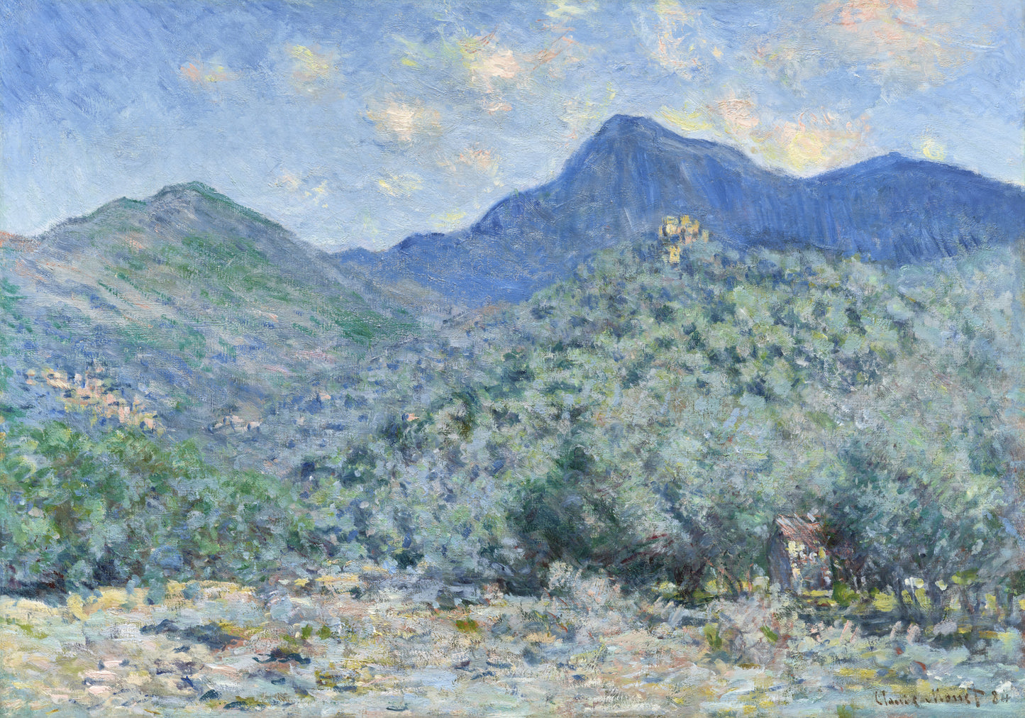 Plakat  Valle Buona, Near Bordighera, Monet Vintage