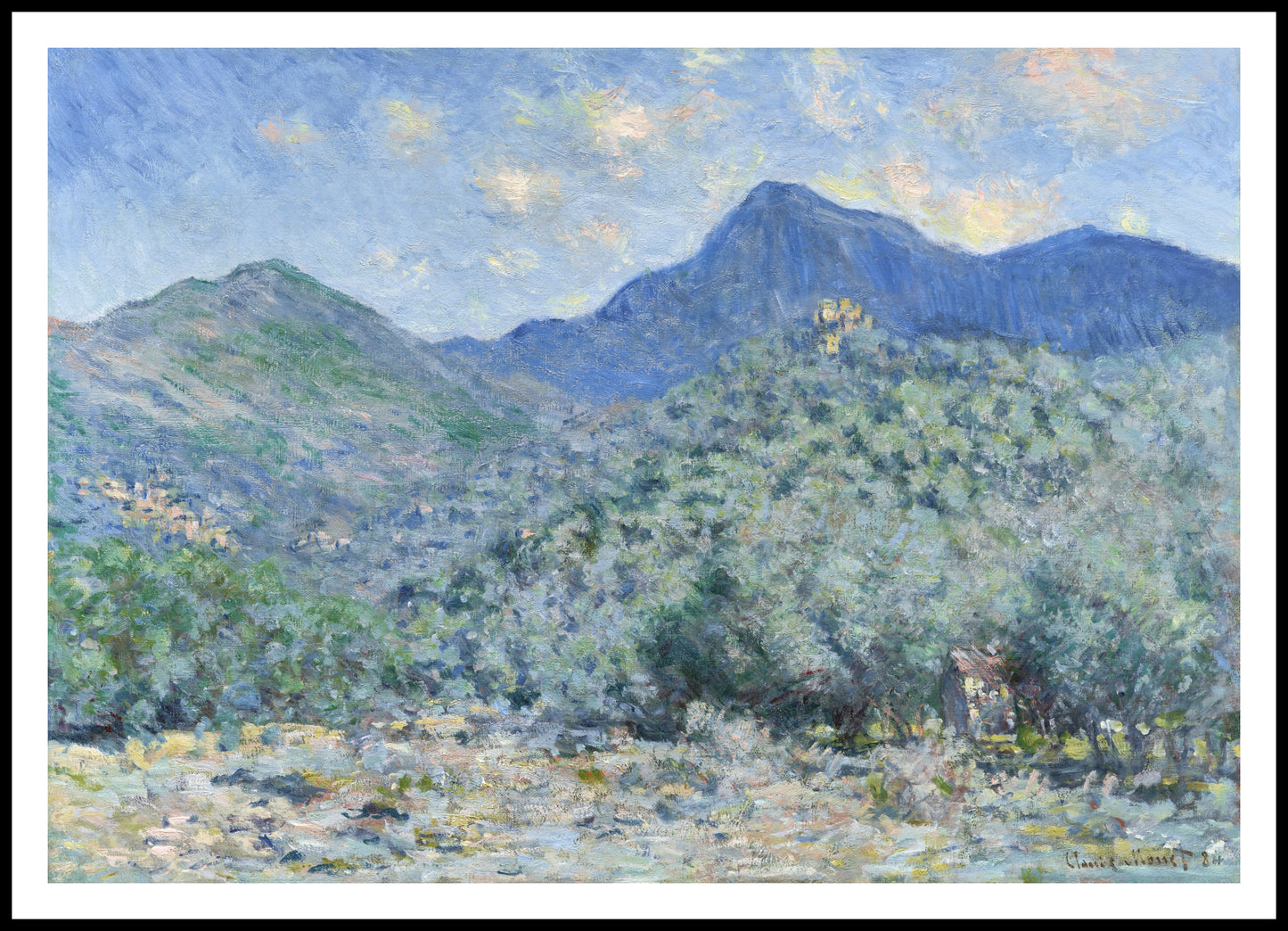 Plakat  Valle Buona, Near Bordighera, Monet Vintage