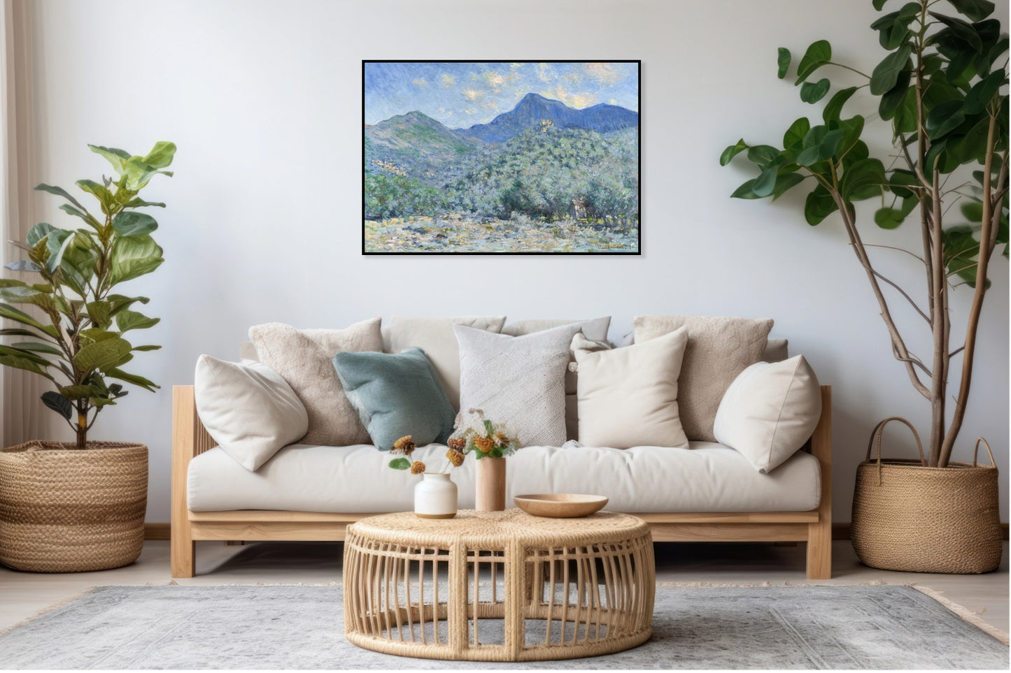 Plakat  Valle Buona, Near Bordighera, Monet Vintage