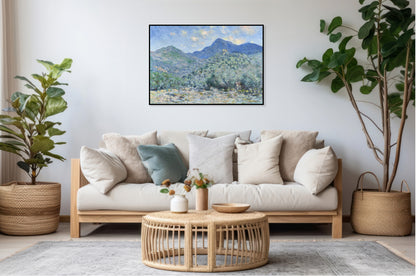 Plakat  Valle Buona, Near Bordighera, Monet Vintage