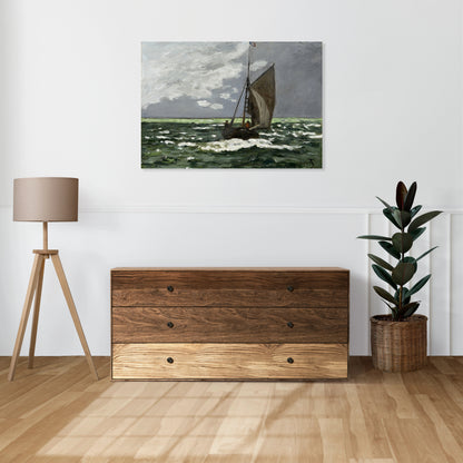 Obraz  Seascape, Storm, Monet Vintage do Salonu