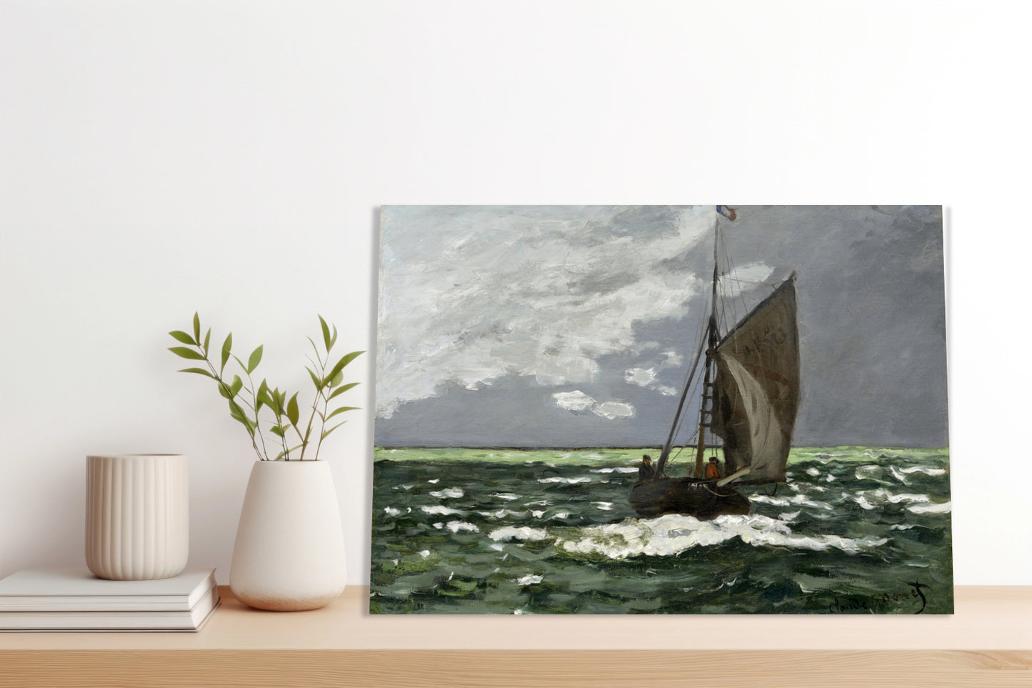 Obraz  Seascape, Storm, Monet Vintage do Salonu
