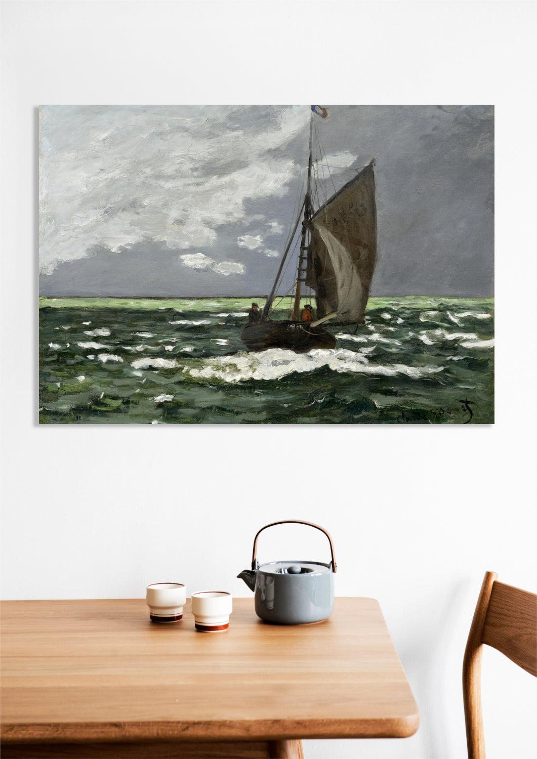 Obraz  Seascape, Storm, Monet Vintage do Salonu