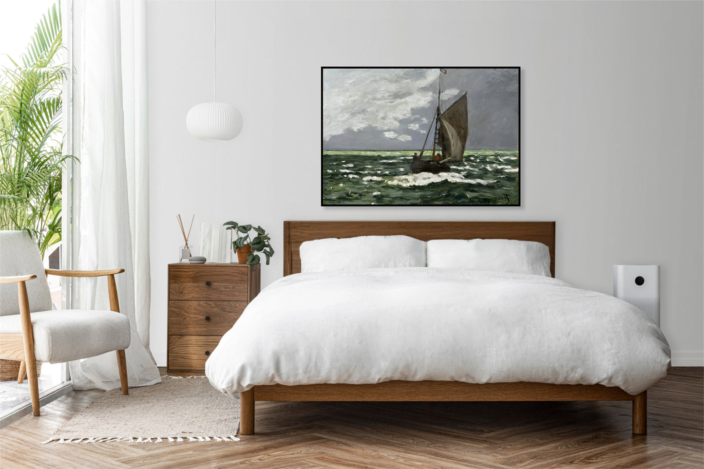Plakat  Seascape, Storm, Monet Vintage do Salonu