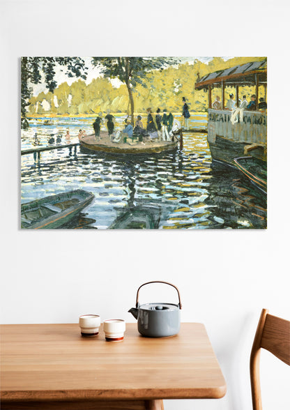 Obraz  La Grenouillère, Monet Vintage do Salonu