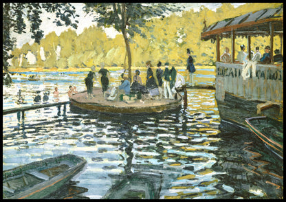 Plakat  La Grenouillère, Monet Vintage do Salonu