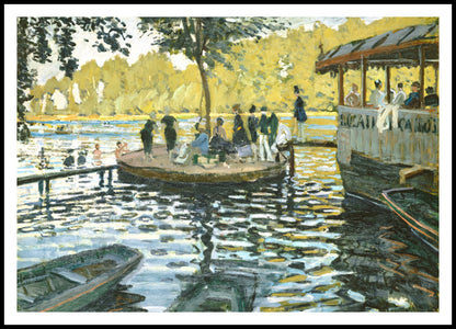 Plakat  La Grenouillère, Monet Vintage do Salonu