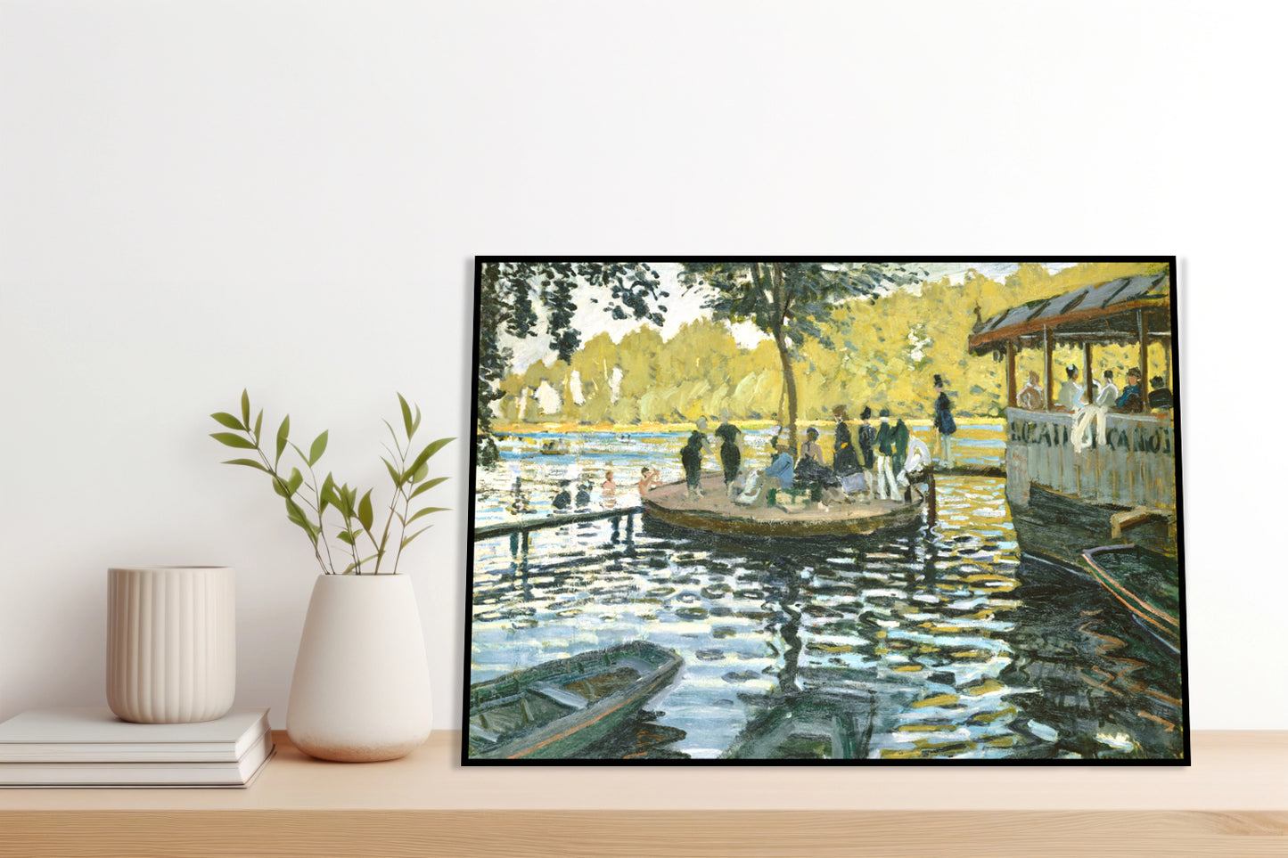 Plakat  La Grenouillère, Monet Vintage do Salonu