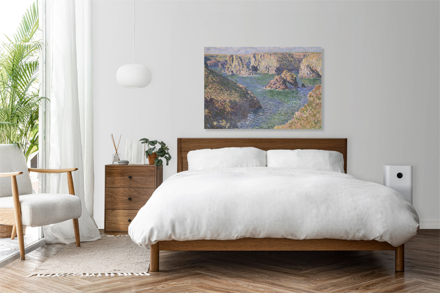 Obraz  Port-Domois, Belle-Isle, Monet Vintage