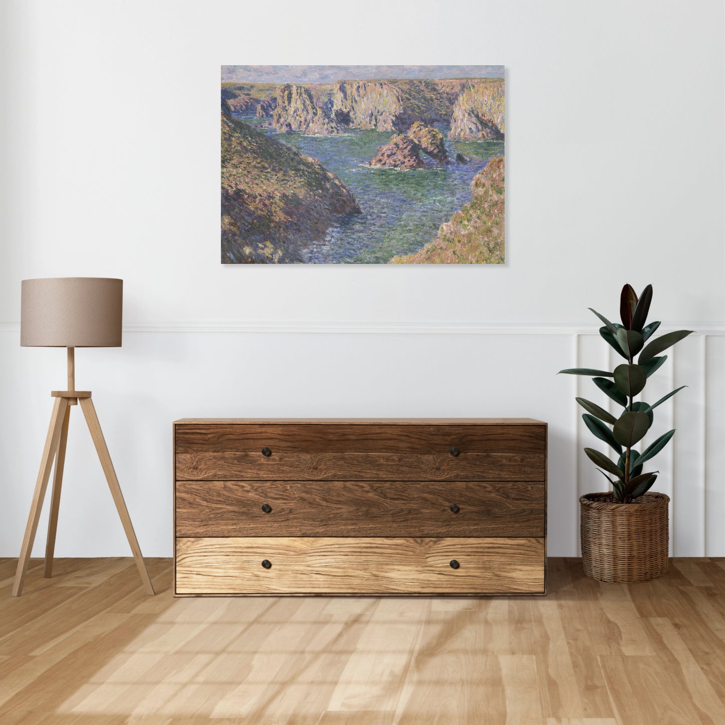 Obraz  Port-Domois, Belle-Isle, Monet Vintage