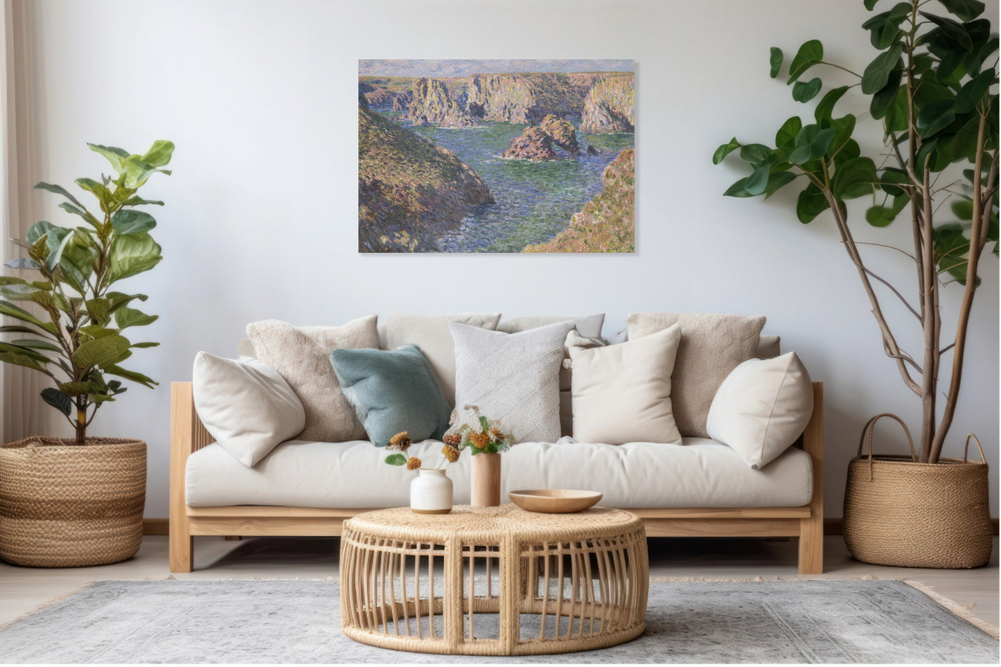Obraz  Port-Domois, Belle-Isle, Monet Vintage