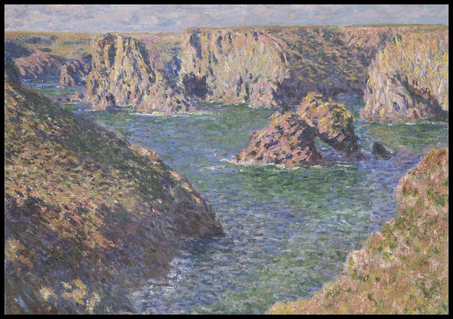 Plakat  Port-Domois, Belle-Isle, Monet Vintage