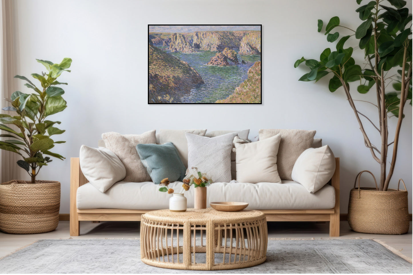 Plakat  Port-Domois, Belle-Isle, Monet Vintage