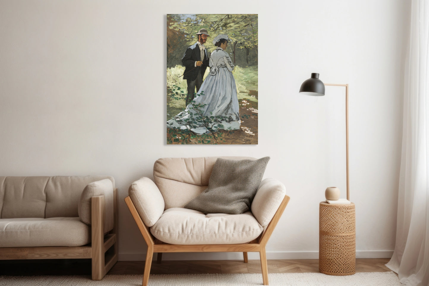 Obraz  Bazille and Camille, Monet Vintage do Salonu