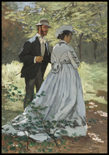 Plakat  Bazille and Camille, Monet Vintage do Salonu