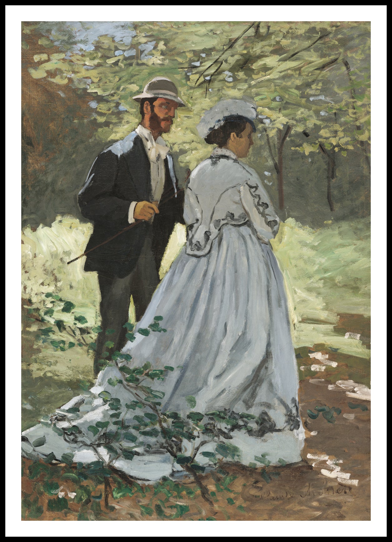 Plakat  Bazille and Camille, Monet Vintage do Salonu