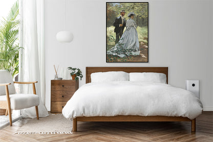 Plakat  Bazille and Camille, Monet Vintage do Salonu
