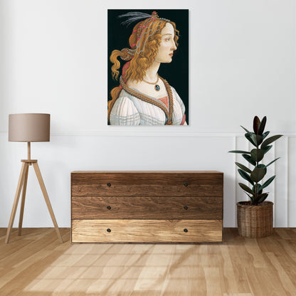 Obraz  Portrait of a Lady, Botticelli Vintage do Salonu
